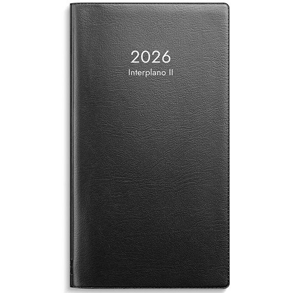 Produktbild - 65777 - Almanacka veckokalender 2026 1 vecka/uppslag timindelad kl 8-19 plast 83x158mm