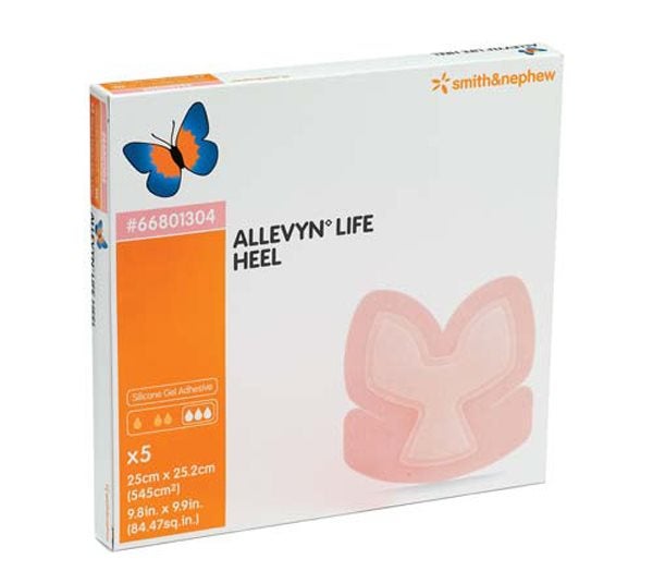 Produktbild - 58962 - Polyuretanförband högabsorberande för häl med silikonbeläggning och häftkant 25x25,2cm