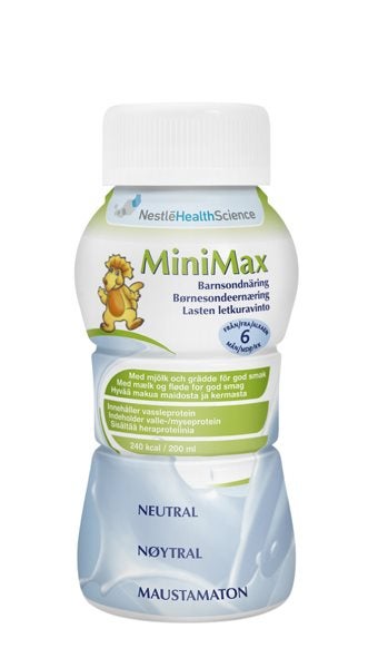 Produktbild - 52575 - Minimax sondnäring för barn komplett 120kcal/100ml 200ml