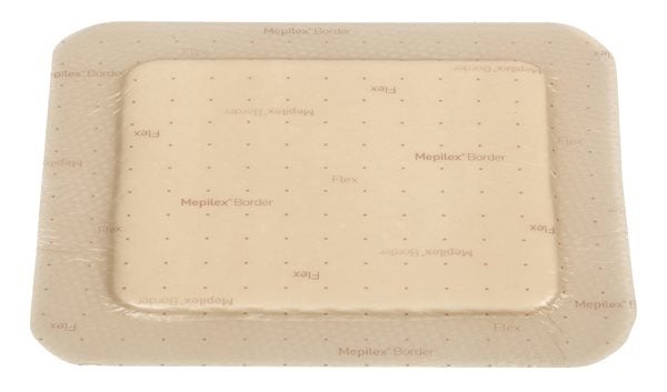 Produktbild - 58653 - Polyuretanförband högabsorberande med silikonbeläggning och häftkant 10x20cm