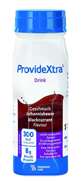Produktbild - 45028 - Providextra Drink kosttillägg fettfri och mjölkfri svarta vinbär 150kcal/100ml 200ml