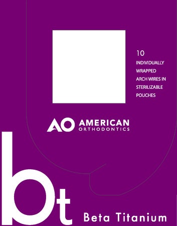 Produktbild - VF000138352 - Kantbåge beta-titanium VLP för underkäke strl M 0.017x0,025" 10-pack