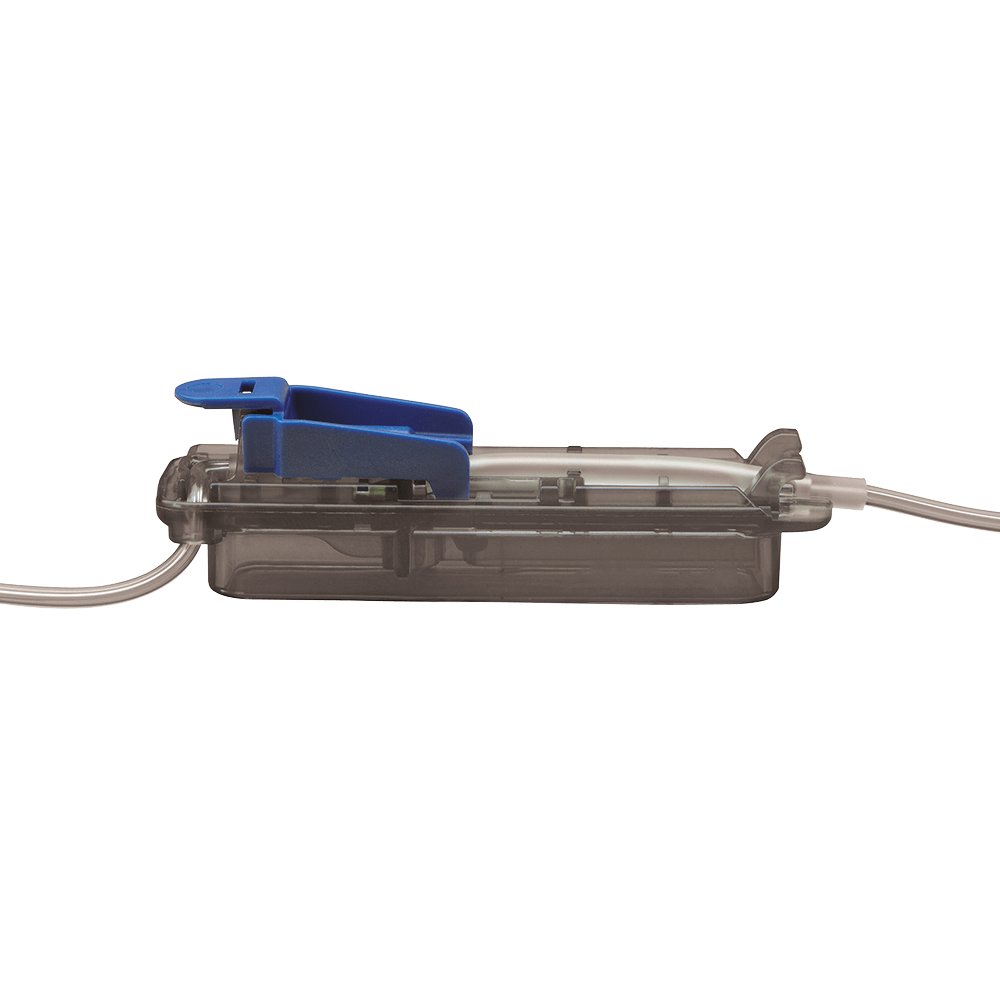 Produktbild - VF000146644 - Infusionsaggregat till CADD Solis smärtpump/VIP med spike luftelimineringsfilter 0,2 mikron med autoflödesstopp 274cm 12-pack