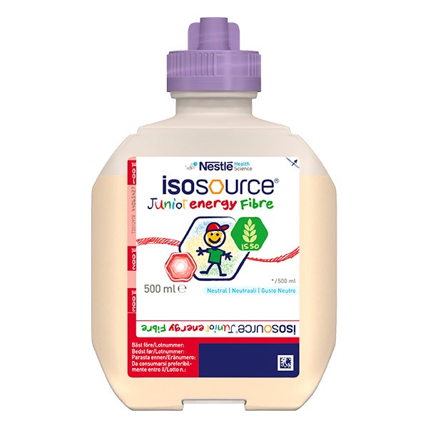 Produktbild - 62950 - Isosource Junior Energy Fiber sondnäring energirik med fiber 150kcal/100ml 500ml