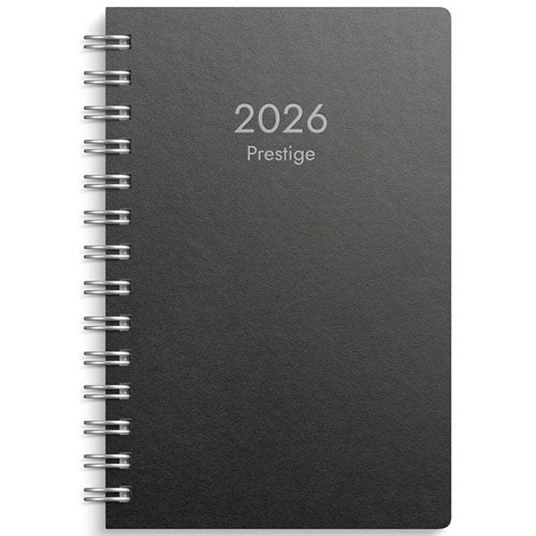 Produktbild - 65775 - Almanacka fickkalender kartong 2026 1 vecka/uppslag timindelning kl 7-21 83x127mm