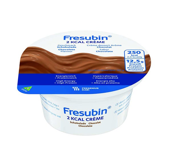 Produktbild - 51543 - Fresubin 2 Kcal Creme kosttillägg proteinrik kräm choklad 200kcal/100g 125g