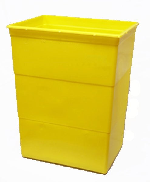 Produktbild - 40682 - Uppsamlingsbox för smittförande avfall utan lock gul 50L 40x30x50cm