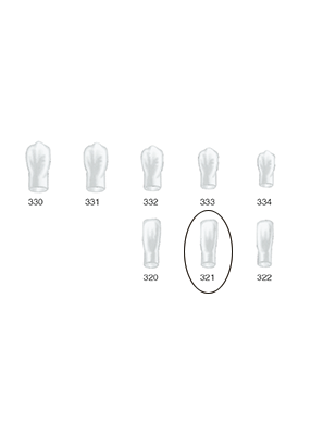 Produktbild - VF000175113 - Kronformar anterior nr 321 refill till pos 3 5-pack