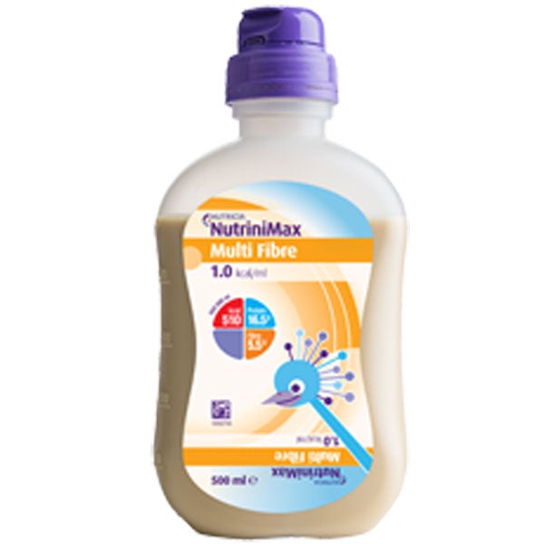 Produktbild - 59976 - Nutrini Multi Fibre sondnäring för barn med fiber 100kcal/100ml 200ml
