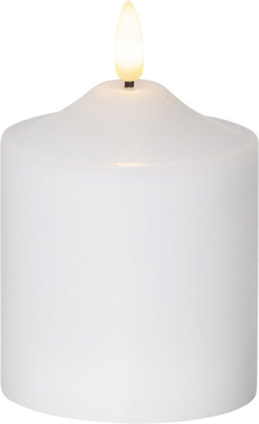 Produktbild - 64317 - BLOCKLJUS LED BATTERI 12CM, VIT M TIMER