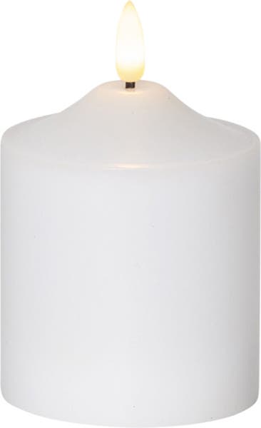 Produktbild - 64317 - BLOCKLJUS LED BATTERI 12CM, VIT M TIMER