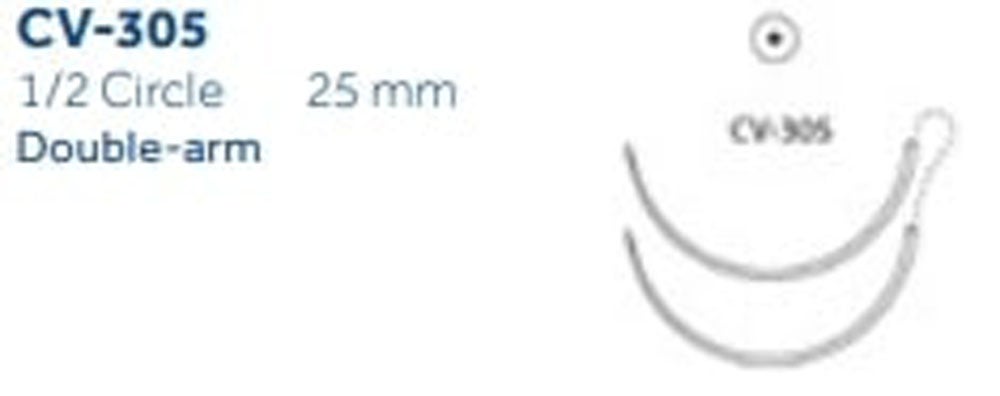 Produktbild - VF000150954 - TICRON™ 2-0 B&W 10x90CM CV-305 DA x6