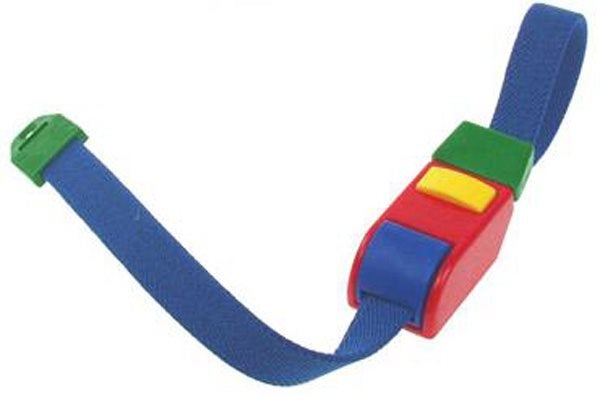 Produktbild - 56666 - Stasband med snabblås komplett prematur röd flergångsbruk