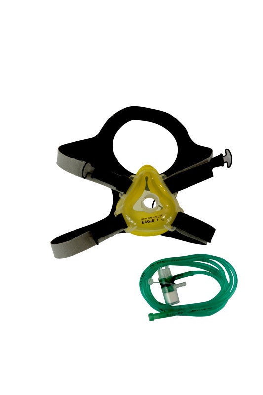 Produktbild - VF000121341 - CPAP-set 1-ports med mask ställbar CPAP-generator och slang vuxen strl S