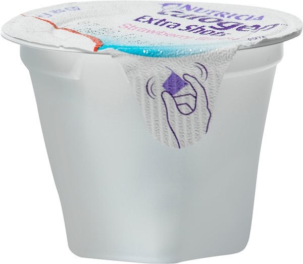 Produktbild - 49326 - Calogen Extra Shots fettberikning jordgubb 400kcal/100ml 40ml