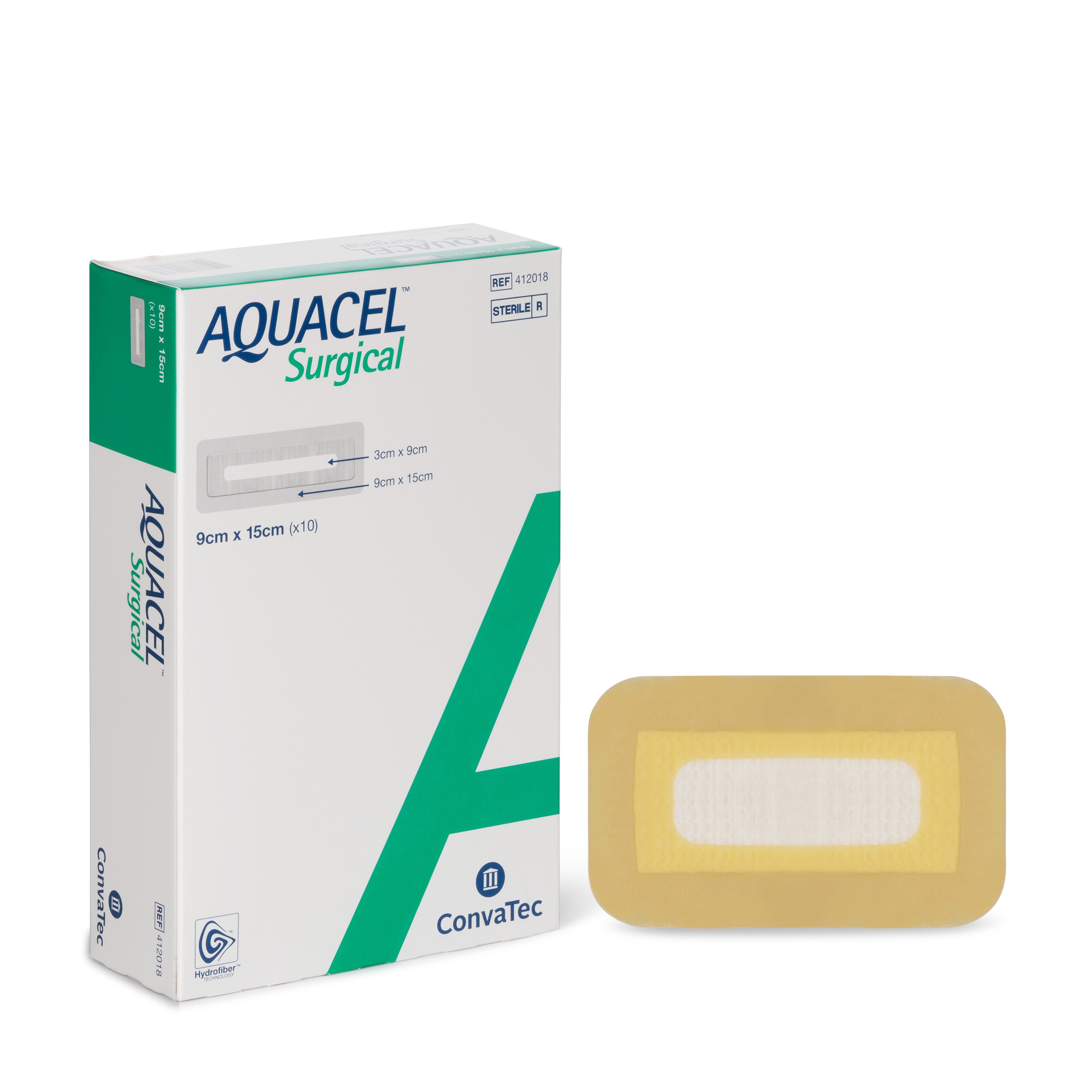 Produktbild 1 - 47146 - Hydrokolloid fiberförband gelbildande 9x15cm