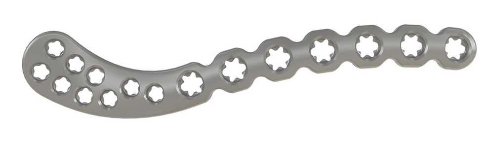 Produktbild - VF000187425 - EVOS 2.7MM/3.5MM SUPERIOR DISTAL CLAVICLE PLATE 5H L 89MM Platta, anatomisk