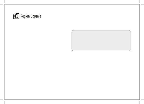Produktbild - 65286 - Kuvert med fönster fukthäftande Region Uppsala vitt C5H2 90g