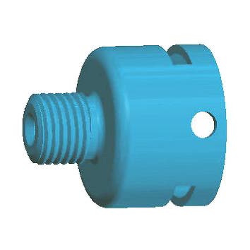 Produktbild - VF000175897 - Kanyladapter MM-gängad blå