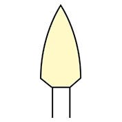 Produktbild - VF000175865 - Förpolerare flamformad liten gul