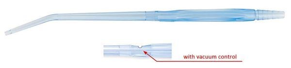 Produktbild - VF000184253 - Sugmunstycke Yankauer med avsmalnande spets handtag och vakuumkontroll 12Fr 27cm 100-pack