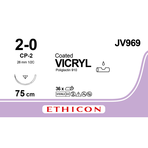 Produktbild - VF000148700 - VICRYL 2-0 CP-2 75CM VIOLET