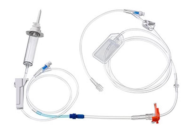 Produktbild - 47846 - Infusionsaggregat till Alaris GP med Y-koppling filter och injektionsmembran