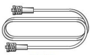 Produktbild 2 - 61701 - Samplingsslang till kapnograf anestesigastät hane/hane luer-lock 2m