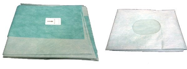 Produktbild - 49746 - Ögonlakan polypropen med uppsamlingspåse och incisionsfilm 7x10cm 120x150cm