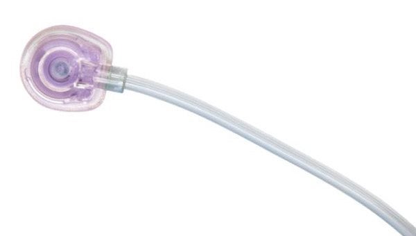 Produktbild - 51609 - Injektionsportkanyl trubbig med slang och stickskydd 22G 19mm