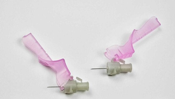 Produktbild - 40791 - Injektionskanyl med stickskydd grå 27G 0,4x13mm