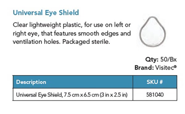 Produktbild - 61977 - Ögonskydd hårt transparent vuxen 7,5x6,5cm