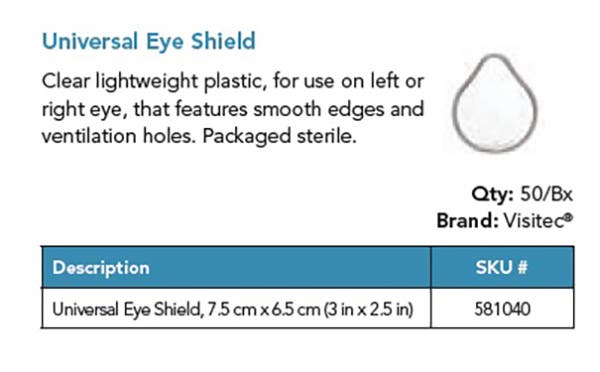 Produktbild - 61977 - Ögonskydd hårt transparent vuxen 7,5x6,5cm