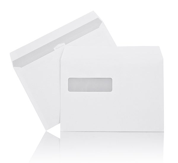 Produktbild 1 - 60847 - Kuvert med fönster självhäftande vitt C5V2 90g
