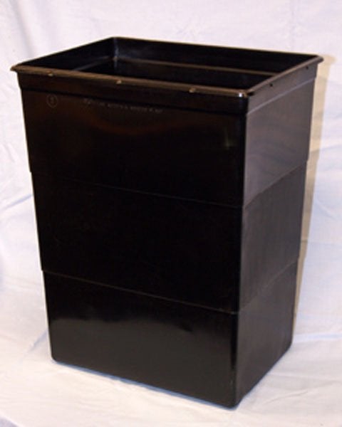 Produktbild - 40683 - Uppsamlingsbox för smittförande avfall utan lock svart 50L 40x30x50cm