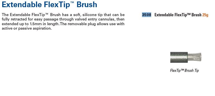 Produktbild - VF000111871 - Förlängningsbar borste med flexibel spets 25G 5-pack