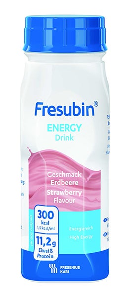 Produktbild - 57710 - Fresubin Energy Drink kosttillägg energirik med protein jordgubb 150kcal/100ml 10g protein/100ml 200ml