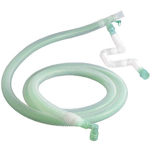 Produktbild - 58659 - Narkos- och respiratorslang koaxial 2m med integrerad samplingsslang 1,1m