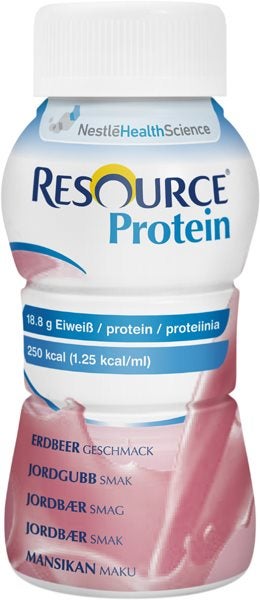 Produktbild - 44840 - Resource Protein kosttillägg protein jordgubb 125kcal/100ml 200ml