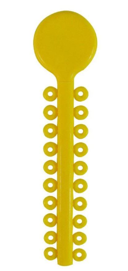 Produktbild - VF000140552 - Elastiska ligaturer intraoral gul 0.012"