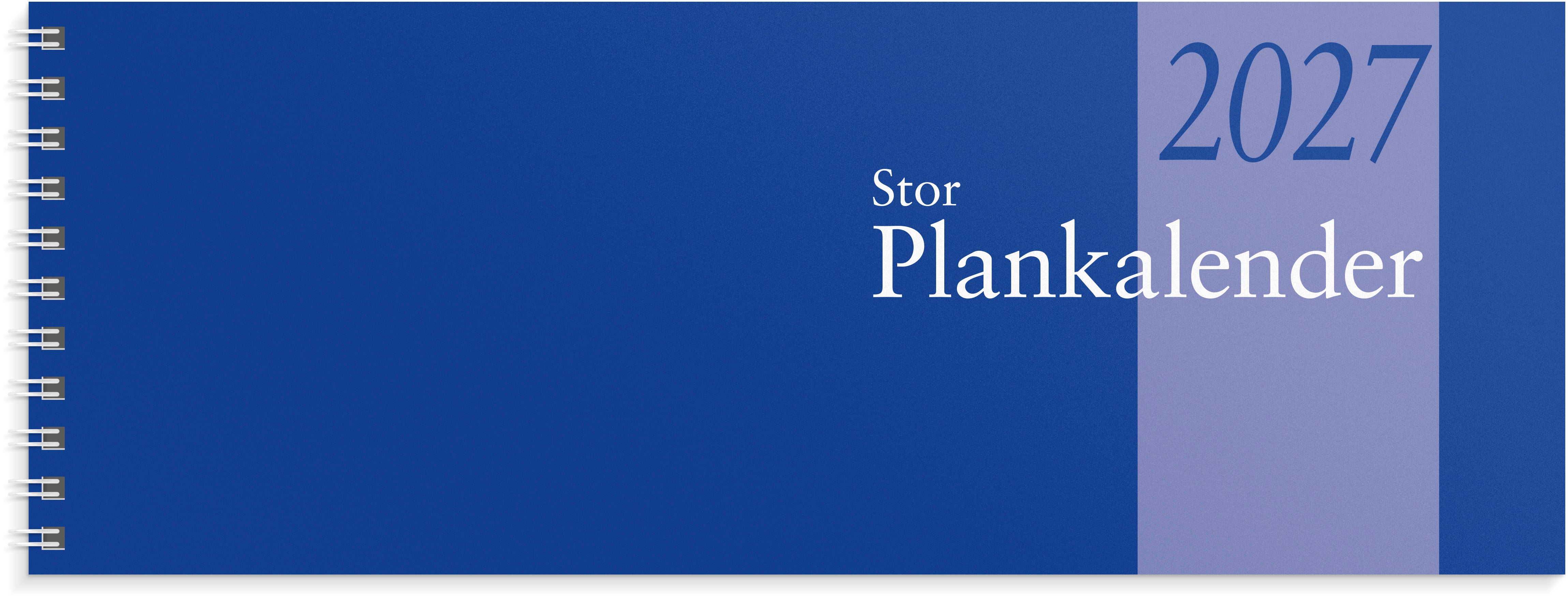 Produktbild - VF7009416 - Almanacka veckoplankalender 2027 1 vecka/uppslag timindelad kl 8-18 255x95mm