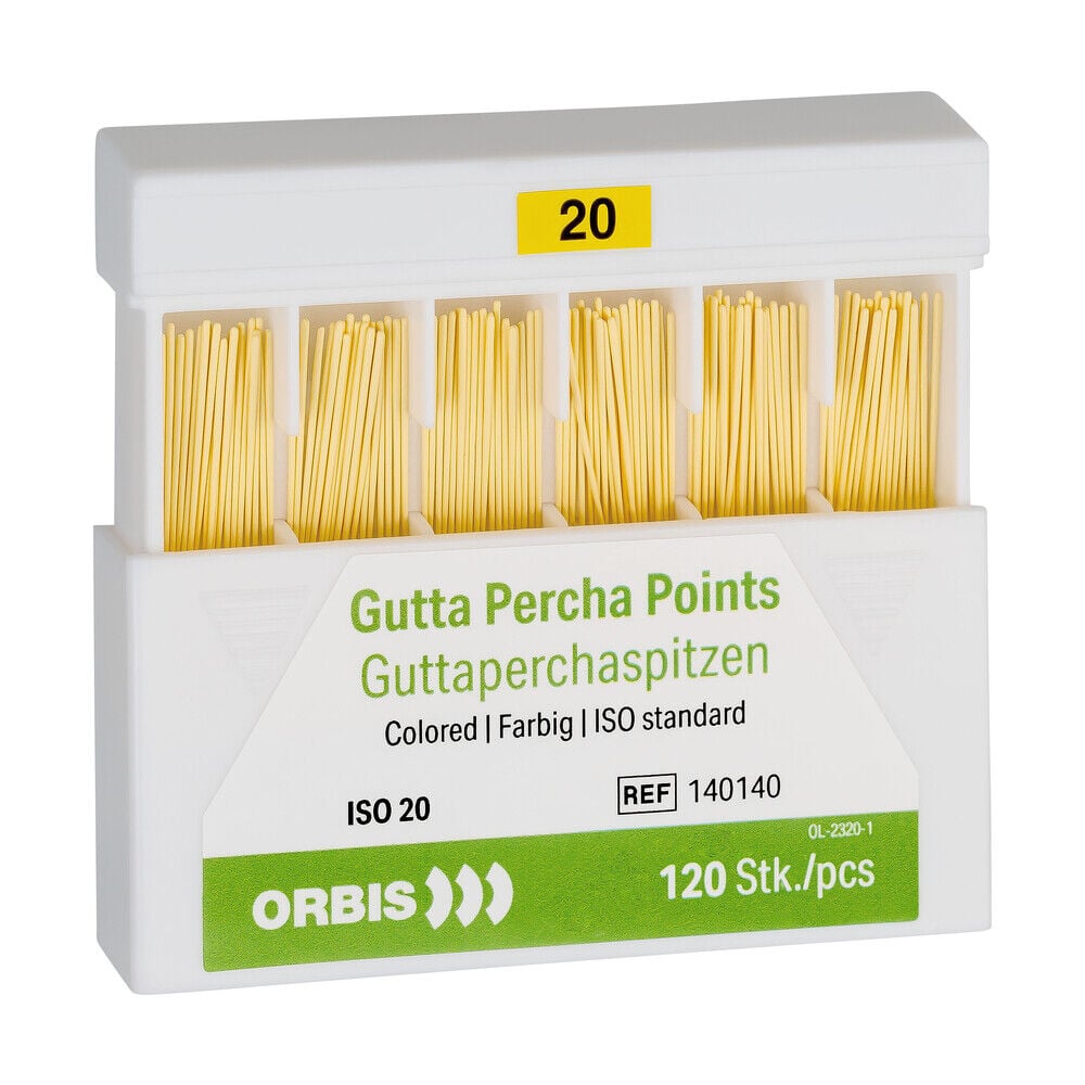 Produktbild - VF000185006 - Guttaperkaspets centralpoint nr 20 120-pack
