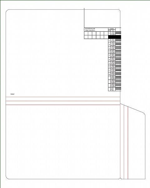 Produktbild - 54082 - Journalomslagsmapp månad 02 med tryck 315x235mm