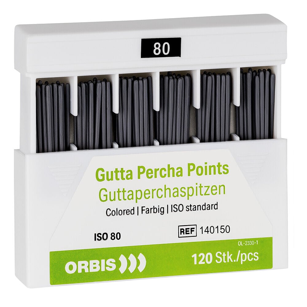 Produktbild - VF000185016 - Guttaperkaspets centralpoint nr 80 120-pack