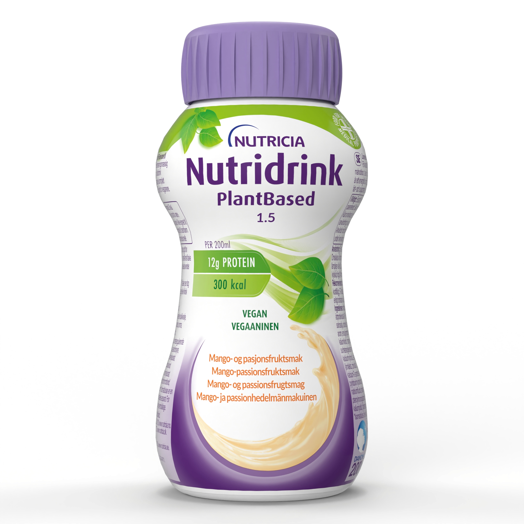 Produktbild - VF000176710 - Nutridrink Plantbased mango- och passionsfruktsmak 200