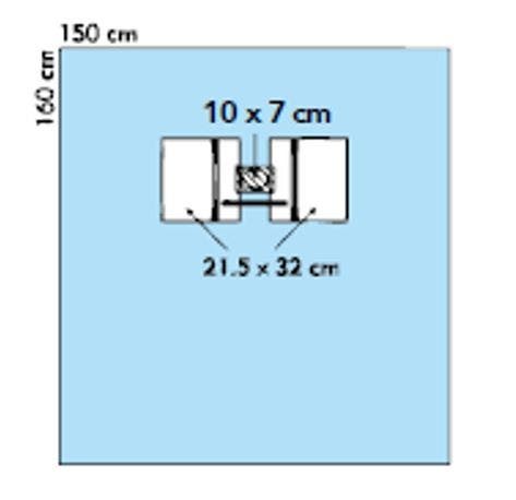 Produktbild - VF000108692 - Ögonlakan 150x160cm 40-pack
