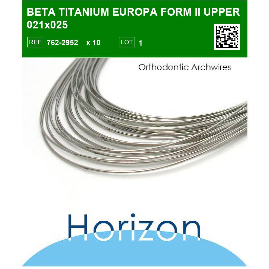 Produktbild - VF000142331 - Kantbåge TMA överkäke EUR 2 0.021x0,025" 10-pack