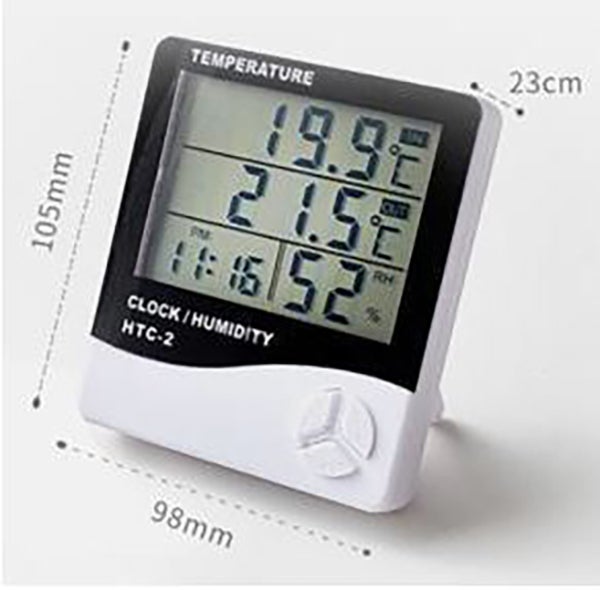 Produktbild - 64482 - Termometer inne och ute digital plast