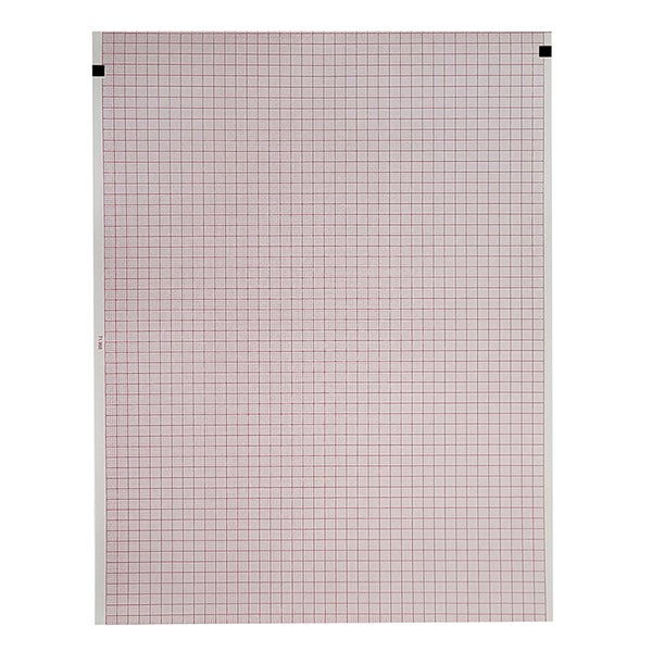 Produktbild - 61257 - Registerpapper EKG till Schiller Cardiovit AT102 G2 veckat med rutnät 210x280mm 100 blad