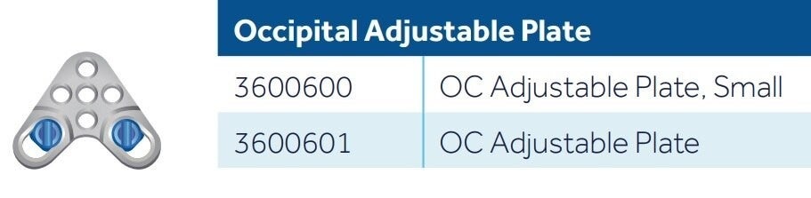 Produktbild - VF000173863 - Platta för ryggimplantat OC justerbar